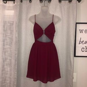 Burgundy Dress